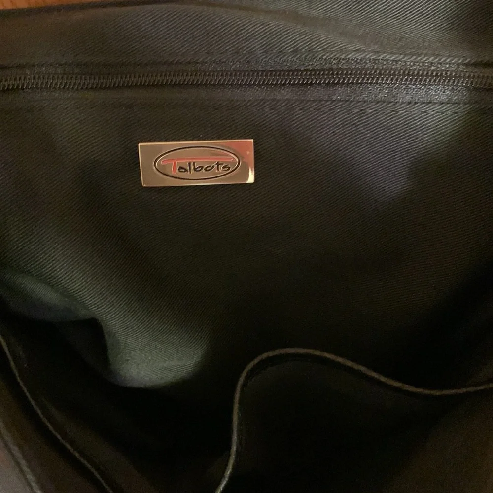 Talbots Black Multi-Pocket Bag